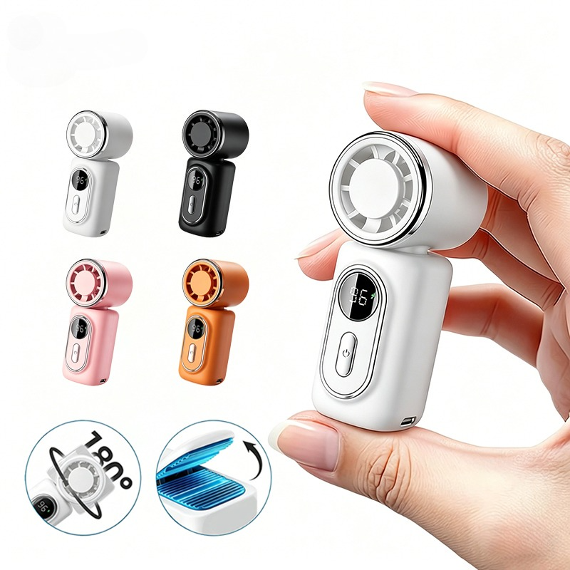 Oscillating Fan Clip - Portable Handheld Fan Mini Clip Fan