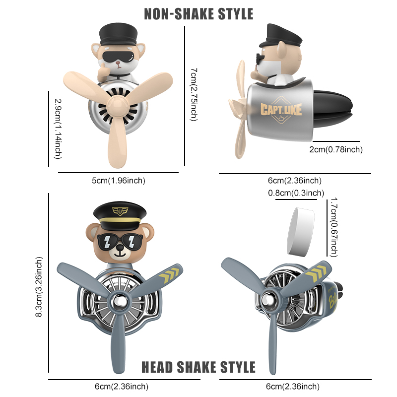Rotating plane pilot dog car a - Oscillating Fan Clip 리뷰 및 가격