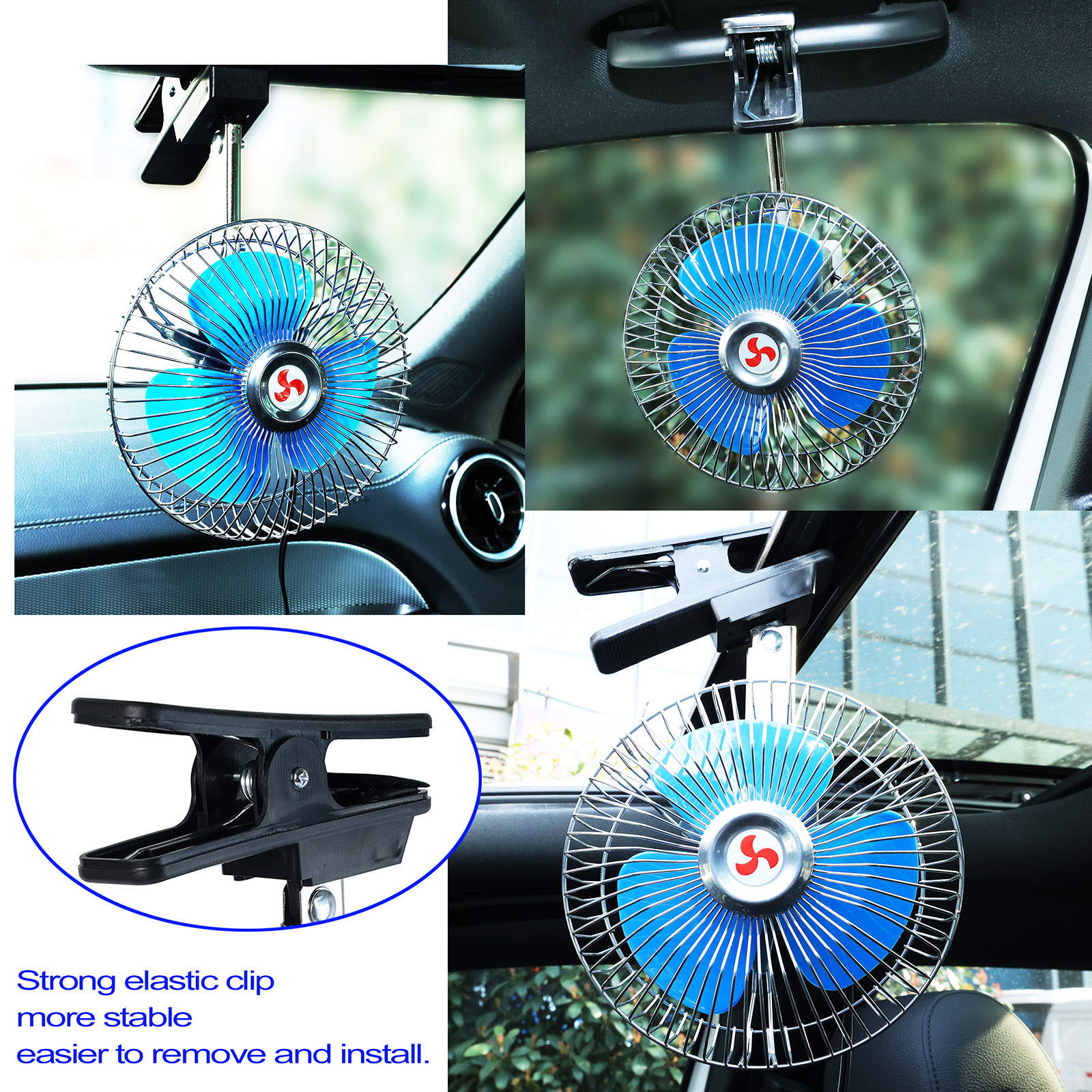12V 6'' 360 Rotation Summer Ca - Oscillating Fan Clip 리뷰 및 가격