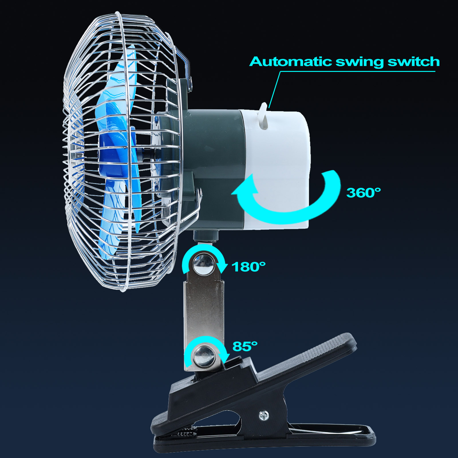 12V 6'' 360 Rotation Summer Ca - Oscillating Fan Clip 리뷰 및 가격