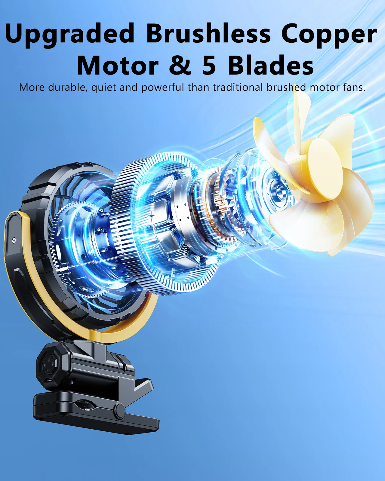 Eary Portable Car Clip on Fan  - Oscillating Fan Clip 리뷰 및 가격