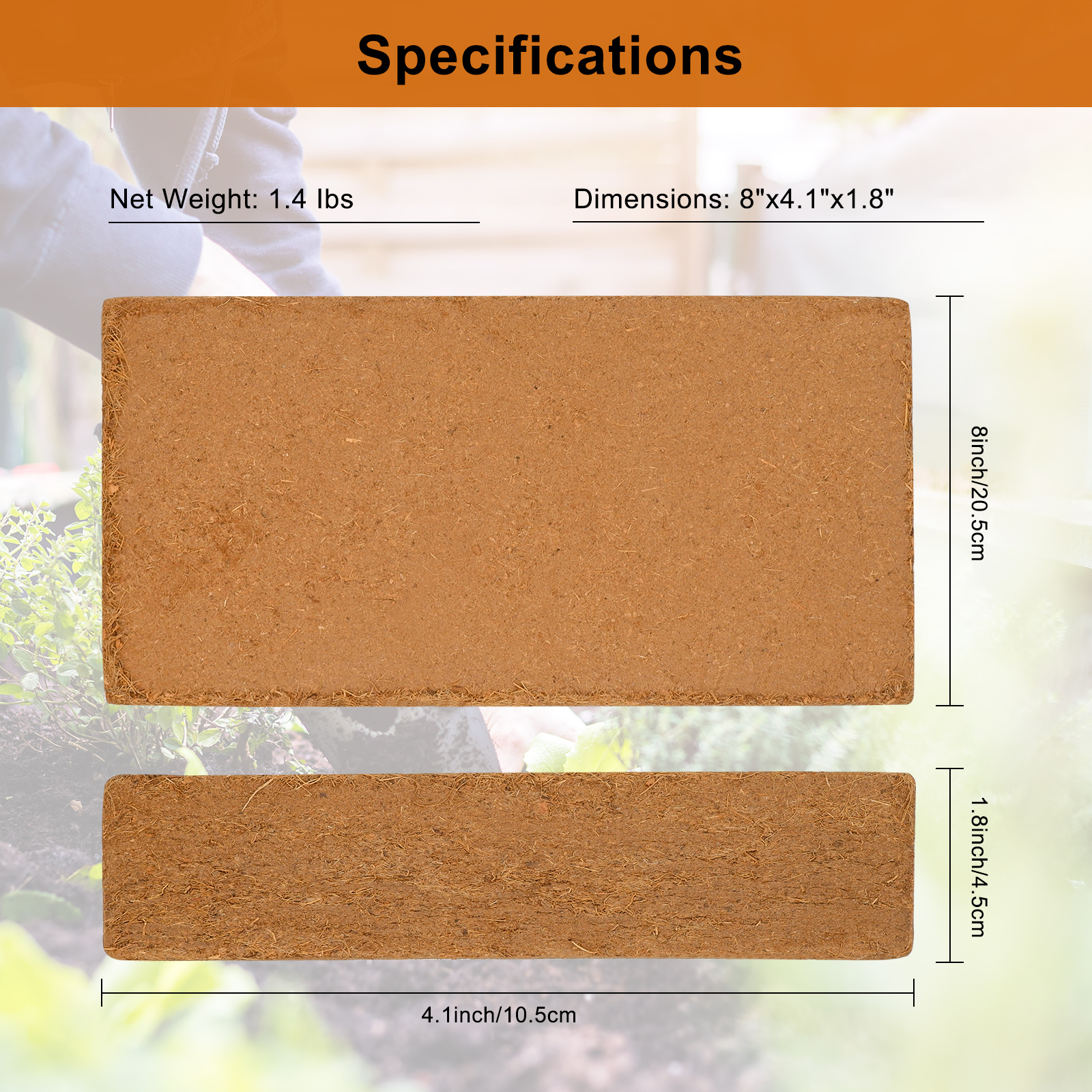 1 Pack Premium Coco Coir Brick - Coco Coir Block 리뷰 및 가격