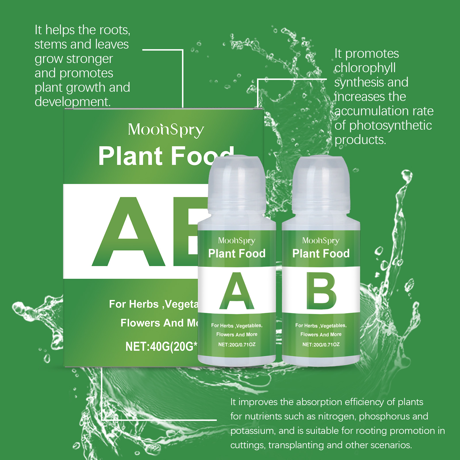 MoonSpry Hydroponic Nutrient S - Nutrient Solution Ab 리뷰 및 가격