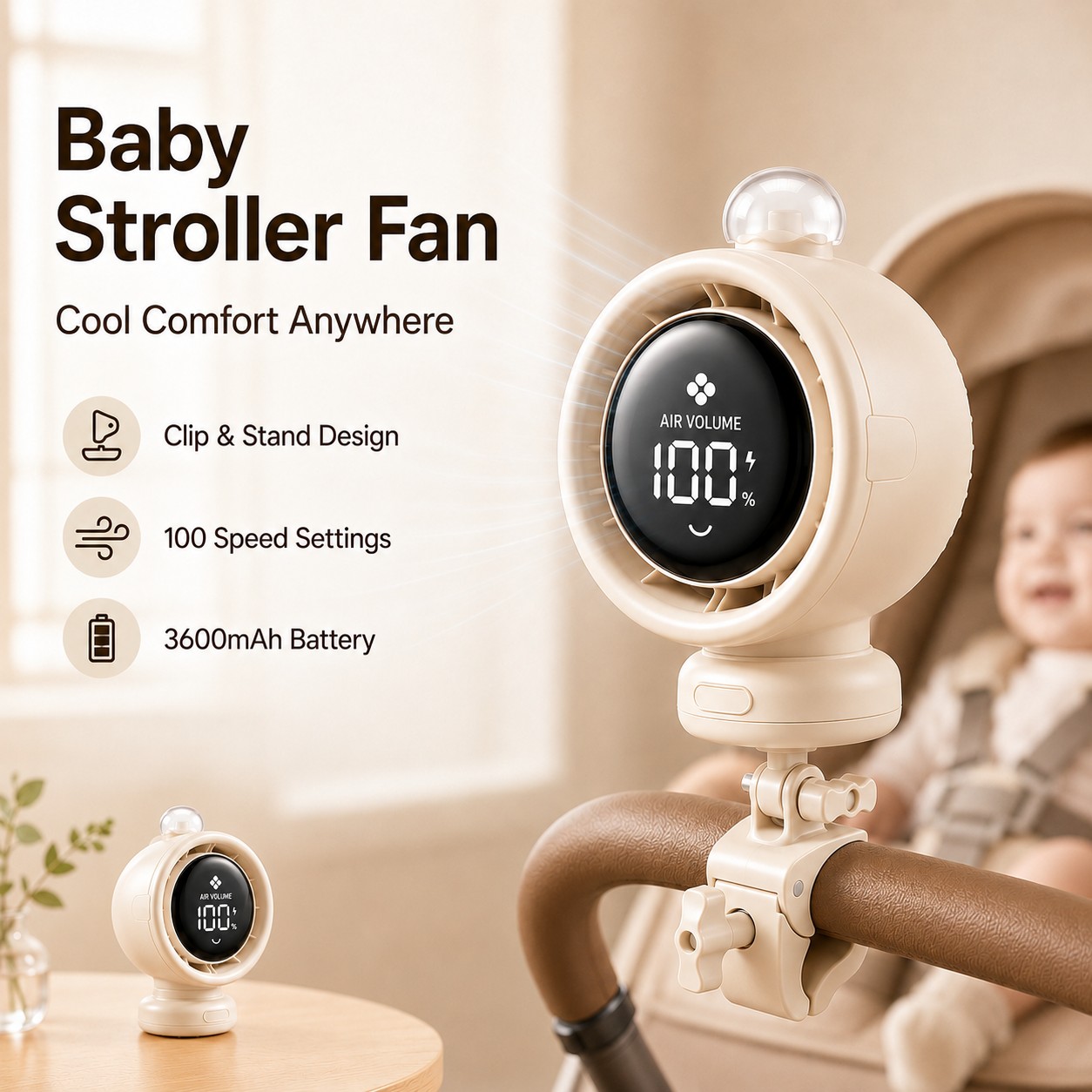 2026 New Portable Stroller Fan - Oscillating Fan Clip 리뷰 및 가격